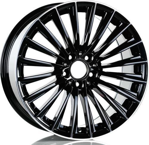 -DY989-06 9.5x19"-5x112 ET48 66.6 Black Lip Diamond Jant (4 Adet)