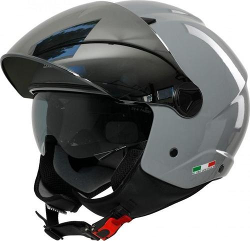SW 765 AYNALI VİZÖRLÜ YARIM KASK NARDO GRİ