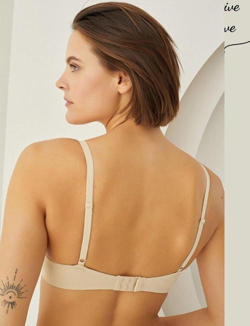 NBB Basic V Yaka Hafif Destekli Mikro Tulum Kol 3 Kopçalı Sütyen (Yeni Sezon-B/C Cup)