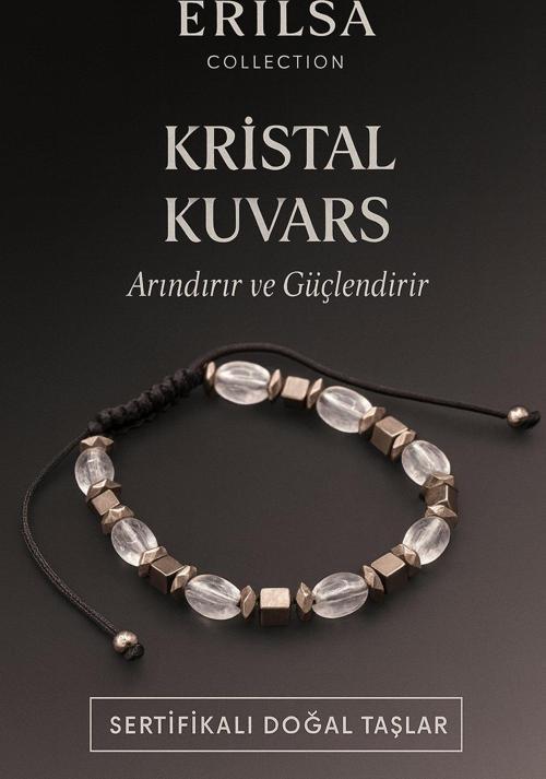 Sertifikalı Kristal Kuvars Doğal Taş Bileklik – Arındırıcı ve Güçlendirici Enerji