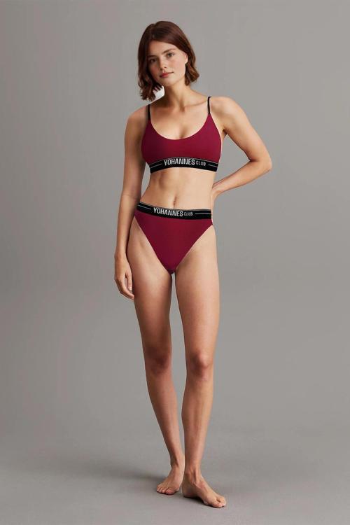 , Kadın Pamuklu İç Çamaşırı Takımı, (Bralet/Bikini Slip)
