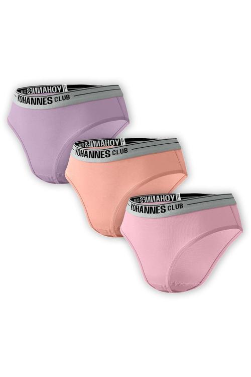 , Kız Çocuk, Pamuklu Slip Külot, 3'lü Paket,