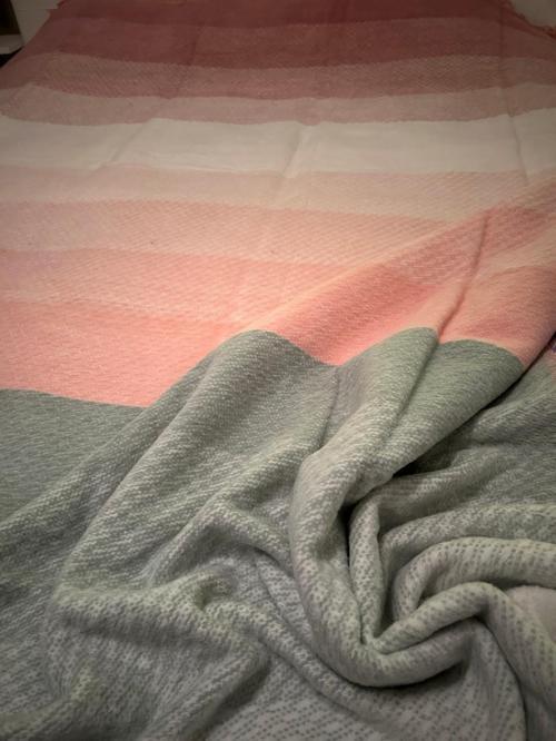 BATTANİYE ÇİFT KİŞİLİK PAMUKLU MONTAN PEMBE