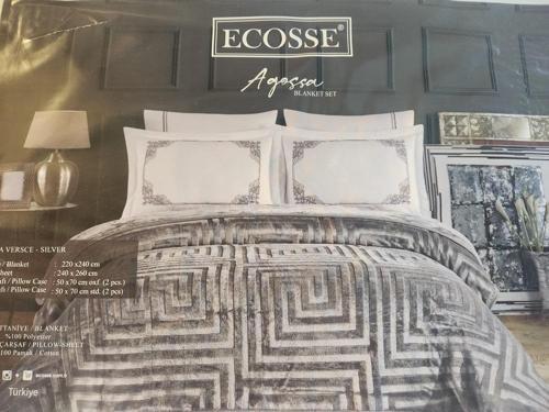 BLANK SET AGOSSA VERSACE BATTANİYE SETİ GÜMÜŞ