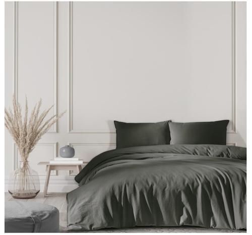 STONE WASHED ÇİFT KİŞİLİK NEVRESİM TAKIMI SOLİD