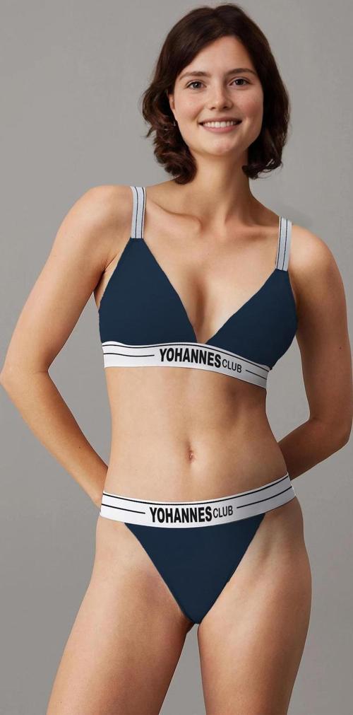 , Kadın Pamuklu İç Çamaşırı Takımı, (Las. Askılı Sütyen/Lastik BantlıTanga)