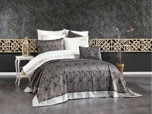 VNL BUTİK YATAK ÖRTÜSÜ ÇİFT KİŞİLİK DENİZ SİYAH