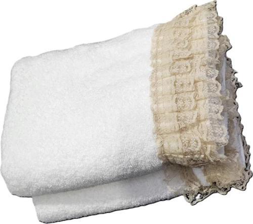 VNL 2 Lİ BOĞAZİÇİ DANTELLİ HAVLU VİZON