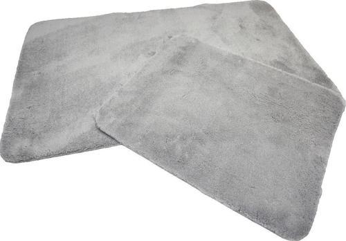 2 Lİ BANYO PASPASI KLOZET SET PUFF GRİ