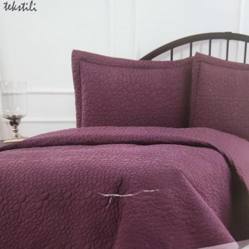 NAKIŞLI YATAK ÖRTÜSÜ TEK KİŞİLİK CARE MÜRDÜM