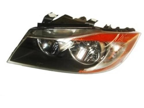 2005-2009 Bmw 3 Serisi Far Lambası Sol Siyah-Elektrikli (Sarı Reflektörlü) (Eagle Eyes) (Adet) (Oem 