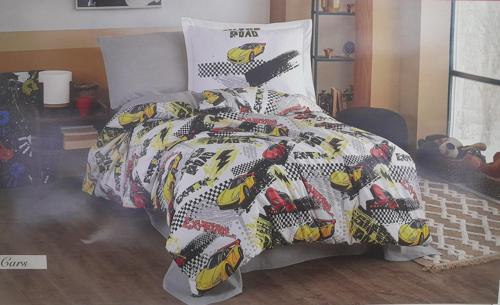 RANFORCE TEK KİŞİLİK NEVRESİM TAKIMI CARS KIRMIZI