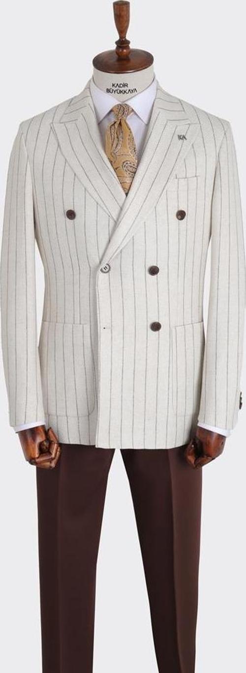 Kırlangıç Yaka Kruvaze Erkek Ceket-KAX5214S