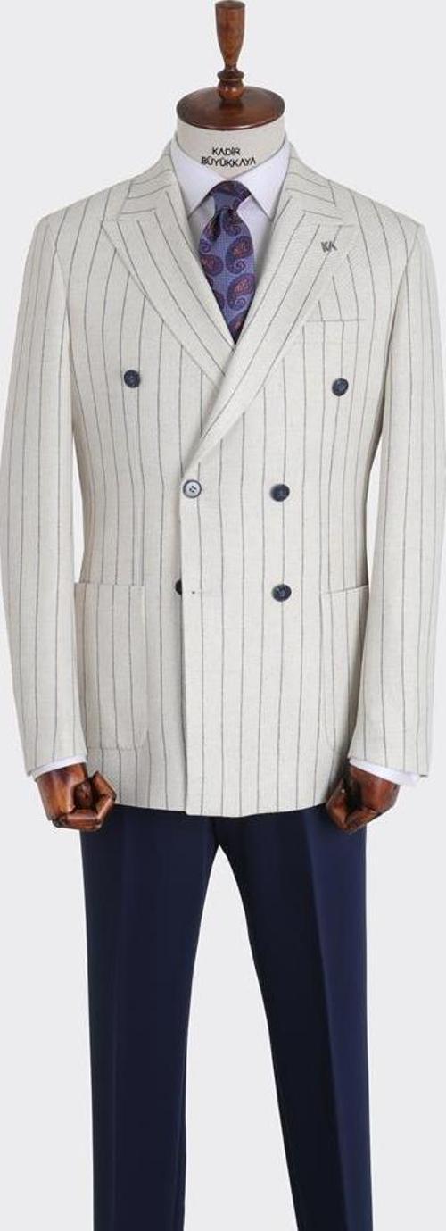 Kırlangıç Yaka Kruvaze Erkek Ceket-KAX5214S