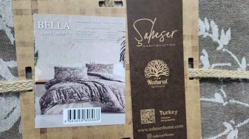 ÇİFTKİŞİLİK NEVRESİM TAKIMI BELLA KAHVE