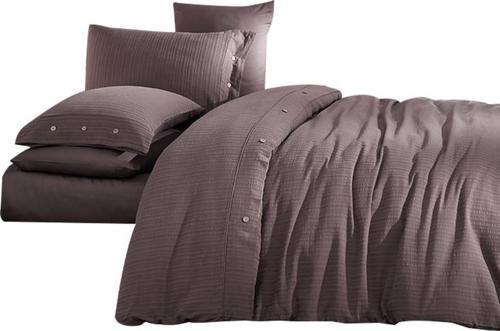 SATEN BUTİK ÇİFT KİŞİLİK NEVRESİM TAKIMI ARSİDA K.KAHVE