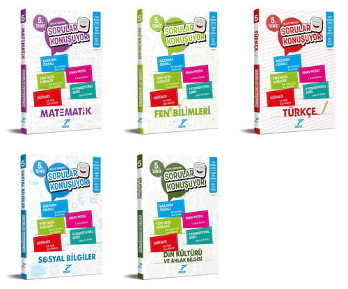 Pruva Akademi 2025 5. Sınıf Matematik + Fen Bilgisi + Türkçe + Sosyal Bilgiler + Din Kültürü Soru Seti 5 Kitap Güncel Mü