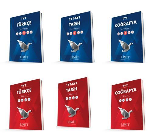 Limit Kurumsal Tyt Türkçe + Tarih + Coğrafya Konu Anlatım Föyleri + Soru Seti 6 Kitap