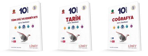 Limit 2026 10. Sınıf Türk Dili + Tarih+ Coğrafya Soru Seti 3 Kitap Güncel Müfredat