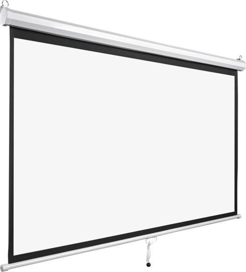 Mpp-240, 240x200, Storlu, Projeksiyon Perdesi, Arkası Siyah Fonlu, Duvar Ve Tavana Asılabili