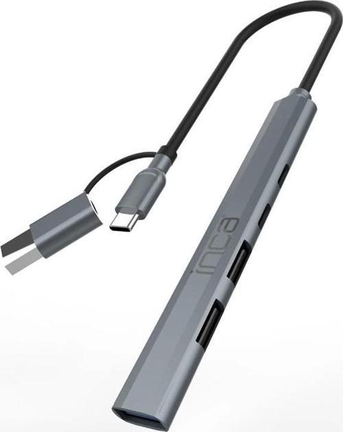 Iutp-06t Usb 3.0 Type-c 3.1 Hub 1 X Usb 3.0 +2 X Usb+type-c+pd100w 2.0 Alumınyum Kasa Çoklayıcı