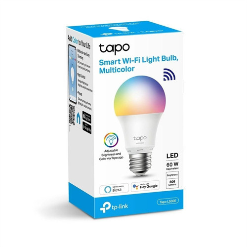 Tp-lınk Tapo L530e, Wi-fi, 60w, 806 Lümen, Çok Renkli, Akıllı Ampul