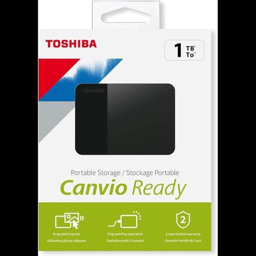 Toshıba Hdtp310ek3aa, Canvio Ready, 1tb, 2.5" Usb 3.0, Taşınabilir, Harici Hdd, (black)