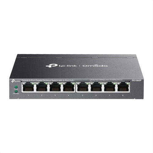 Ds108gp, 8 Port Gigabit, 8 Port Gigabit Poe+, 65w, Yönetilemez, Masaüstü/vesa Metal Kasa Sess