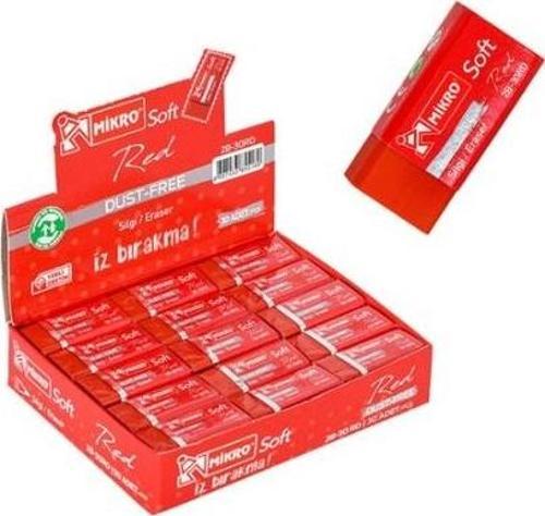 Silgi Soft Kırmızı 2B-30Rd (30 Lu Paket)