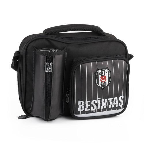 Me Çanta Beslenme Çantası Beşiktaş İnce Çubuk Desenli Suni Deri 25354