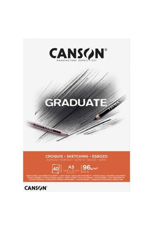 A5 Eskiz Bloğu (Eskiz Çizim Defteri) Graduate Croquis 40 Yaprak 96 Gram 400110361