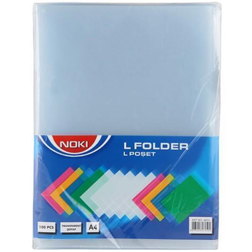 A-4 Poşet Dosya L Tipi 110 Micron 100 Lü 4810-110 (1 Paket 100 Adet)