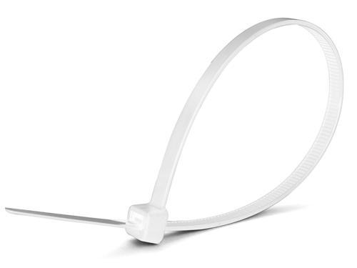 100Mm X 3,5Mm Beyaz Plastik Kablo Bağı (100 Lü Paket)