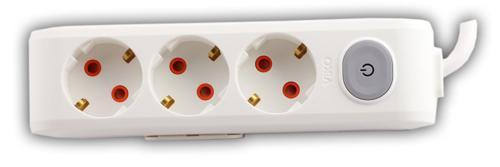 Multi-Let 3 Lü Anahtarlı 1 Metre Çocuk Korumalı Priz 90117301