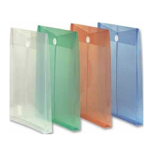 Cırtcırtlı Dosya Körüklü Dikey Şeffaf Renkler F118A Asorti (4 Lü Paket)