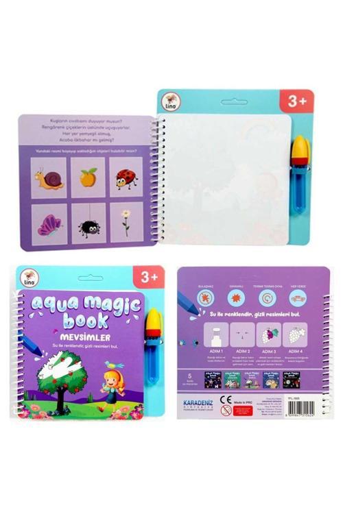 Sihirli Boyama Kitabı Aqua Magic Book Mevsimler Tfl-1005