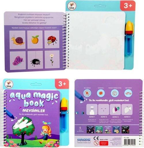Sihirli Boyama Kitabı Aqua Magic Book Mevsimler Tfl-1005