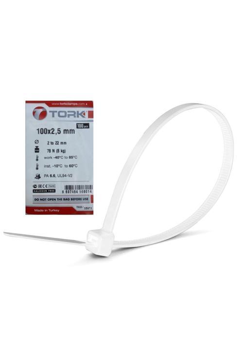 Kablo Bağı Beyaz 100X25Mm (100 Lü Paket)