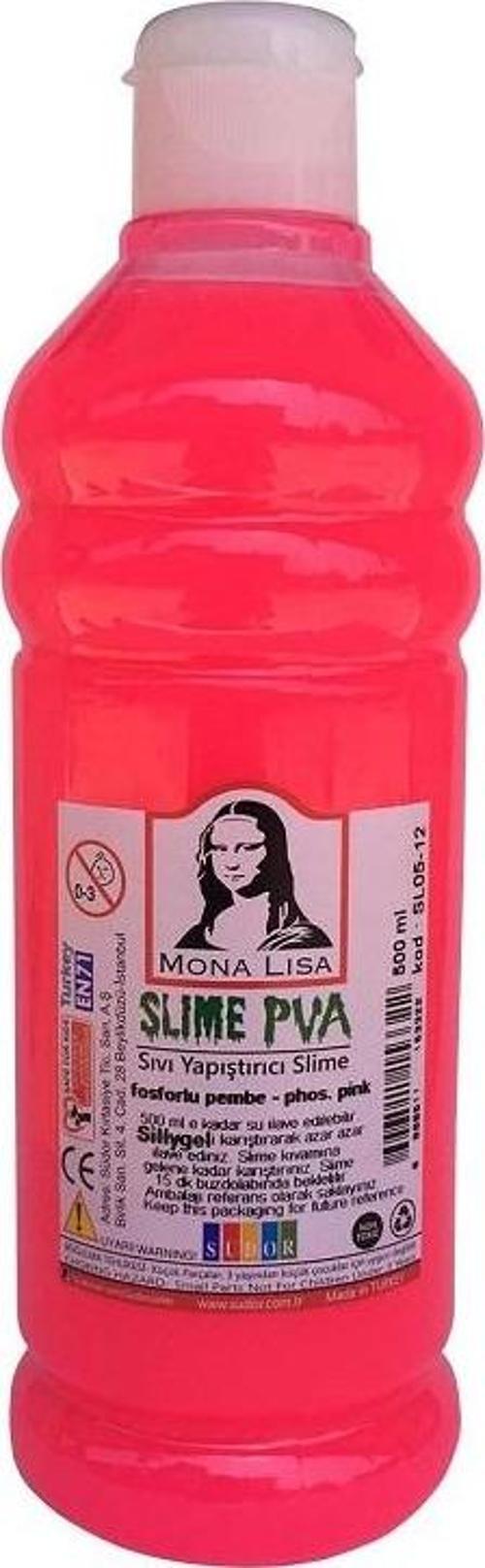 Sl05-13 Sıvı Yapıştırıcı Slime 500 Ml Fosforlu Pembe