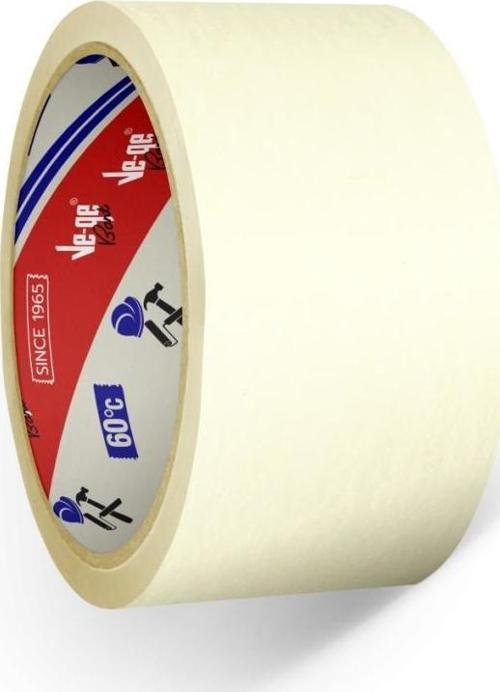 Ve-Ge Krepe (Maskeleme) Bandı 24 Mm X 30 Metre Bej Gp (6 Lı Paket)