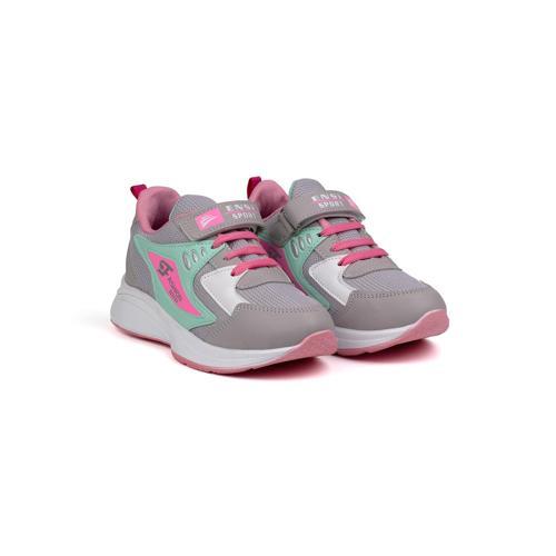 Kız Çocuk Buz Yeşili Cırtlı Bağcıklı Sneaker Günlük Rahat Spor Ayakkabı
