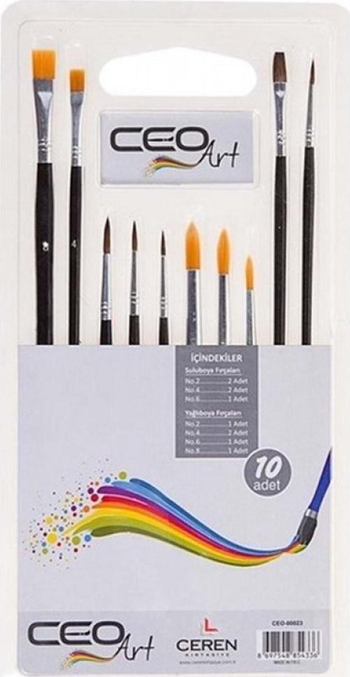 Ceoart Fırça Seti 10 Lu Set 1576