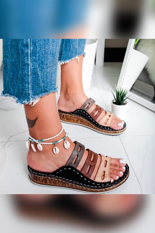 Hakiki Deri Siyah Comfort Lazer Kesim Kadın Terlik