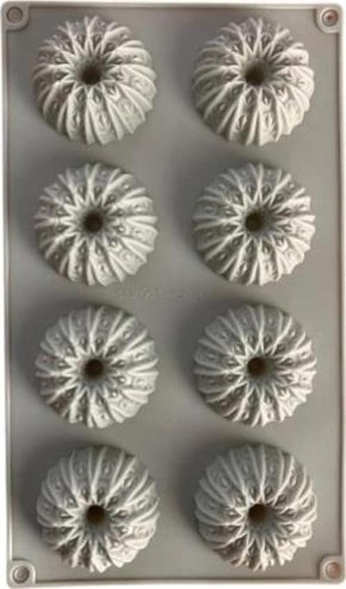 Silikon Kek Kalıbı Yuvarlak Desenli Tırtıklı