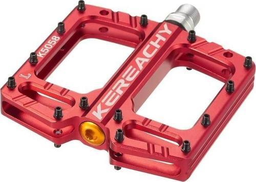 Kereachy 3 Rulmanlı Ultralight Alüminyum Alaşımlı Mtb Bmx Geniş Platform Bisiklet Pedalı Kırmızı
