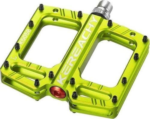 Kereachy 3 Rulmanlı Ultralight Alüminyum Alaşımlı Mtb Bmx Geniş Platform Bisiklet Pedalı Yeşil
