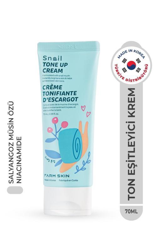Snail Tone Up Cream Cilt Ton Eşitleyici Salyangoz Krem Aydınlatıcı Eşitleyici Niacinamide Kore 70ml