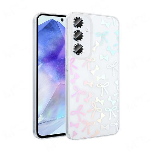 Galaxy S24 FE Kılıf Şeffaf Desenli Figürlü Folk Sert Kapak Fiyonk