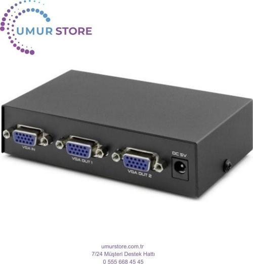 VGA Splitter Switch 2 Port 200MHZ Çoklu Ekran Çoklayıcı