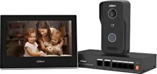 Ktp03 7"inç Ekran 2mp Ip Villa Kiti İç Ve Dış Ünite cat6 Kablo İle Çalışır